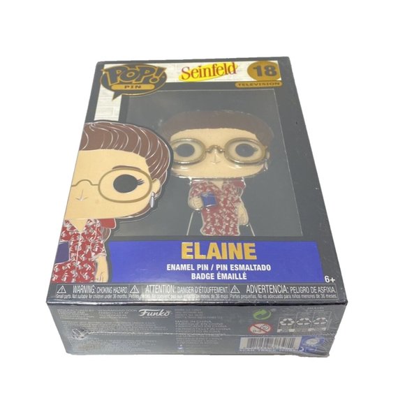 Seinfeld Elaine Funko Pop Pin! 18 Television Show Jerry Seinfeld Elaine Pin NEW - Picture 2 of 6